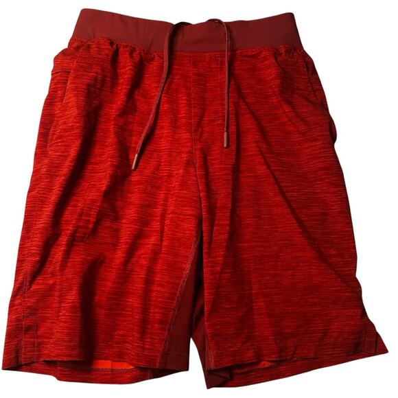 Lululemon Pace Breaker Short *Linerless 7" Heather Allover Solar Orange Magma XS - Picture 5 of 13